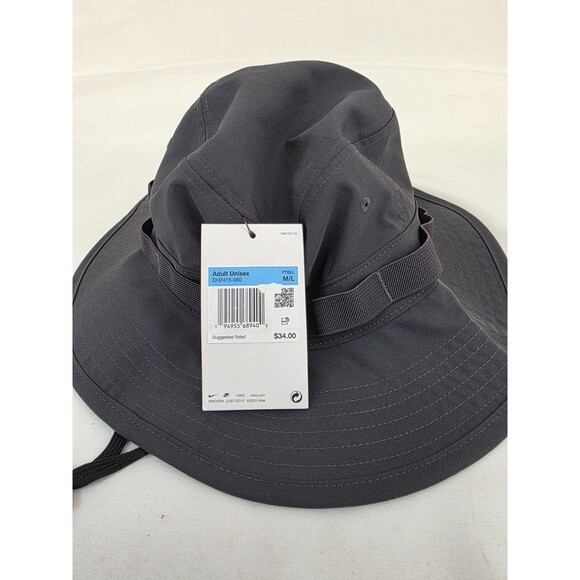 Nike Dri-Fit Apex Bucket Hat Unisex Adult Size M/L Gray BNWT Logo - Picture 4 of 6